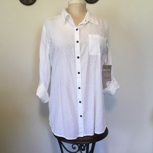 White Stag NWT white cotton shirt